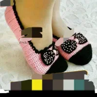 پاپوش های بافتنی فانتزی