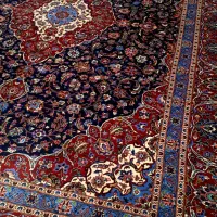 فرش دوازده متری کرک ابریشم کاشان