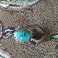 دو انگشتر عقیق و فیروزه|جواهرات|ایرانشهر, |دیوار