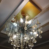 لوستر 10 شعله همراه لامپ