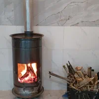 بخاری هیزمی در حد نو