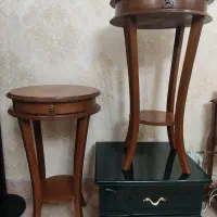 میز تلفن آباژور چوبی