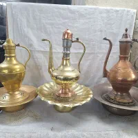 آفتابه لگن برنجی قدیمی عتیقه کلکسیونی