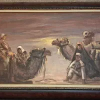 تابلو نقاشی کاروان شتر