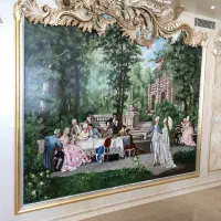 نقاشی پتینه ورق طلا