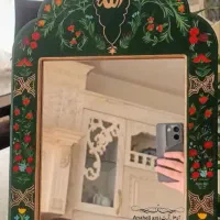 سنگ مصنوعی مگنت جائودی دکوری چوبی قاب آینه