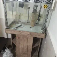 اکواریوم با کلیه وسایل و کمدش سالم