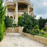کاخ ویلای نما رومی500متری شهرکی با نگهبانی ویوجنگل