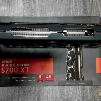 کارت گرافیک AMD 5700XT XFX سه فن پلمپ با جعبه|قطعات و لوازم جانبی رایانه|رشت, استادسرا|دیوار
