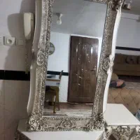 فروش آینه کنسول وساعت میز تلویزیون دو عدد عسلی ست