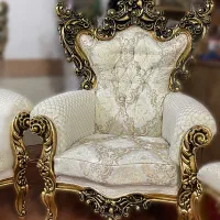 فروش مبل سلطنتی(استیل)پارچه ترک/کاملا نو