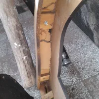 ۲ عدد تخت یکی چوبی و دومی فلزی حیاطی مسقف|تخت و سرویس خواب|رفسنجان, |دیوار