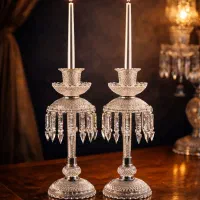 آباژور و شمعدان کریستال وارداتی باکارات|لوستر و چراغ آویز|تهران, امانیه|دیوار