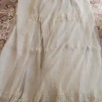 پرده تور خامه دوری شده 2عدد