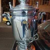 سماورقدیمی مال 55سال پیش8کیلووزنشه مهرشیرخوشیدروشه