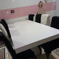 میز۰نهار خوری ۸نفره|میز و صندلی غذاخوری|ماهدشت, |دیوار