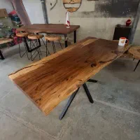 میز چوبی روستیک