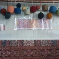 قالیچه نیمه کاره طرح گنبد
