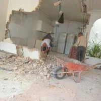 تخریب وبتن کنی ساختمان به صورت شبانه روزی