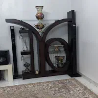 بوفه و ویترین چوبی با طرح LOVE