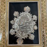 تابلو قاب حاتم قلم کاری نقره و مس
