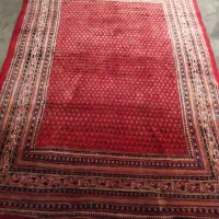 یک جفت فرش دستباف لاکی رنگ بته میر اراک|فرش|شهریار, شهریار|دیوار