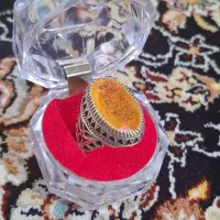 انگشتر یاقوت زرد معدنی