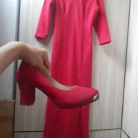 پیرهن اسپرت دخترانه با کفش ست رنگ لباس