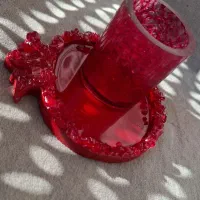 زیر لیوانی/یلدا/هدیه/ظرف یلدایی