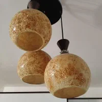لوستر ۳ شاخه مدل خورده شیشه