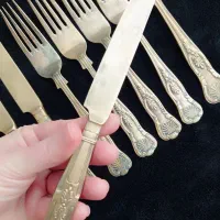 چاقو و چنگال قدیمی برنجی|کلکسیون اشیاء عتیقه|تهران, توحید|دیوار