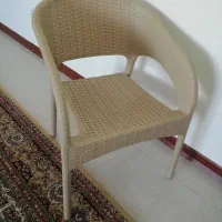 میزوصندلی حصیری دسته دار