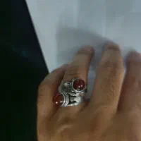 ی جفت انگشترنقردر حد نو