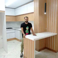کابینت مدرن، های گلاس و ام دی اف فرامید