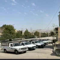 راننده وانت به همراه ماشین(پیکان.مزدا)