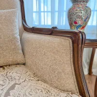مبل سه گل فرانسوی با پارچه پتینه ضدلک/خرید اقساطی/|مبلمان خانگی و میز عسلی|اردبیل, |دیوار