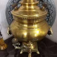 سماور زغالی دیوارکوب مجمع مسی سینی تابلو|کلکسیون اشیاء عتیقه|تهران, نیروی هوایی (پیروزی)|دیوار
