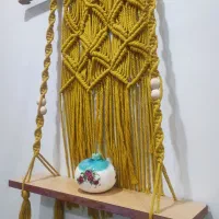 دیوار کوب ،شلف. مکرومه کار دست خودم