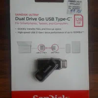 فلش پر سرعت ۱۲۸ گیگ usb3.1 & type c sandisk