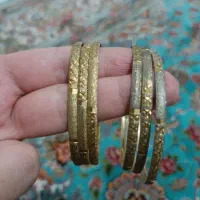 ۶ عدد النگو نقره طرح طلا