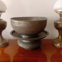 کاسی مسی قلم خورده آنتیک بزرگ