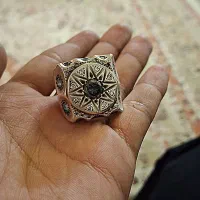 انگشتر موزانایت نقره سنگین خوش رکاب سنگین