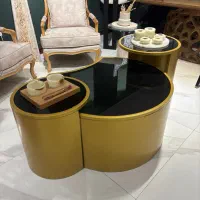 میز جاو مبلی استیل طلایی