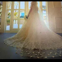 لباس عروس بسیارزیبا و کفش مارک امریکایی