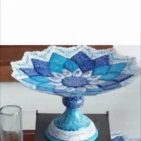 انواع مینا کاری روی ظرف مس|ظروف سرو و پذیرایی|بیرجند, |دیوار