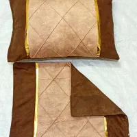 جلد متکا جنس مبلی نوار طلایی|رختخواب، بالش، پتو|خرمآباد, |دیوار