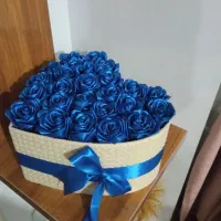 دسته گل روبانی و باکس مختلط|گل مصنوعی|اردبیل, |دیوار