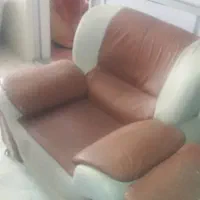 مبل چرمی دسته دوم|مبلمان خانگی و میز عسلی|آق قلا, |دیوار