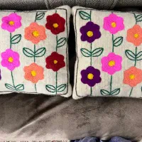 رویه کوسن نمدی گلدوزی