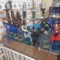 قلیون برنجی وسرخ ۲۰ عدد کامل